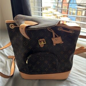 Elegant Brown and Tan Women's Backpack